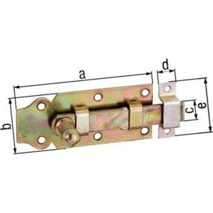 ALBERTS Gah verrou de porte avec poignée bouton 44mm x 16mm - 115395 - Publicité ALBERTS Gah verrou de porte avec poignée bouton 44mm x 16mm - 115395 - Publicité