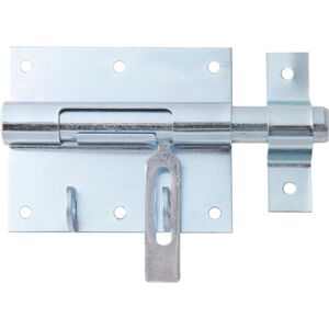 ALBERTS Verrou porte-cadenas avec gâche attachée Zingué Plaque 95 x 79 mm Ø du boulon 15,5 mm - Publicité ALBERTS Verrou porte-cadenas avec gâche attachée Zingué Plaque 95 x 79 mm Ø du boulon 15,5 mm - Publicité