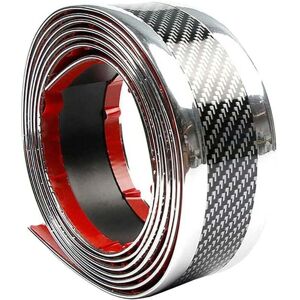 Autocollant De Seuil De Porte De Voiture Fibre De Carbone Argent 5cmx3m Protecteur D'Autocollant Auto-adhésif Bande De Protection Pare-chocs - Zvd - Publicité Autocollant De Seuil De Porte De Voiture Fibre De Carbone Argent 5cmx3m Protecteur D'Autocollant Auto-adhésif Bande De Protection Pare-chocs - Zvd - Publicité