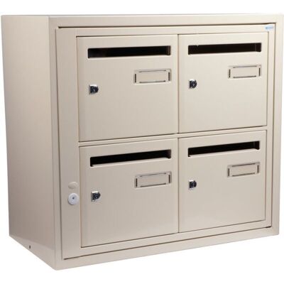 Decayeux – Boîte Aux Lettres Lang Sfa Int B4 Ral1015 – Fixation Murale – Acier Galvanisé – Ouverture Frontale – Dimensions 40x30x10cm - Publicité Decayeux – Boîte Aux Lettres Lang Sfa Int B4 Ral1015 – Fixation Murale – Acier Galvanisé – Ouverture Frontale – Dimensions 40x30x10cm - Publicité