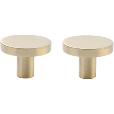 ABYSSE Lot De 2 Poignées De Tiroir En Laiton Pour Armoire, Tiroir, Armoire, Porte D'Armoire, Trou Unique Doré - Publicité ABYSSE Lot De 2 Poignées De Tiroir En Laiton Pour Armoire, Tiroir, Armoire, Porte D'Armoire, Trou Unique Doré - Publicité