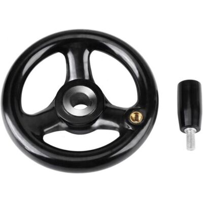 OEM Royaluxe-volant Pour Fraiseuse, Roue À Main Pour Fraiseuse Volant À 3 Branches À Poignée Tournante 12 100mm Pour Machines-outils, Tour, Fraiseuse (noir) - Publicité OEM Royaluxe-volant Pour Fraiseuse, Roue À Main Pour Fraiseuse Volant À 3 Branches À Poignée Tournante 12 100mm Pour Machines-outils, Tour, Fraiseuse (noir) - Publicité