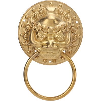 LBVIE Heurtoir De Porte Style Chinois, Tête D'Animal, En Laiton Antique, Facile À Installer Et Résistant À La Corrosion. Publicité LBVIE Heurtoir De Porte Style Chinois, Tête D'Animal, En Laiton Antique, Facile À Installer Et Résistant À La Corrosion. Publicité