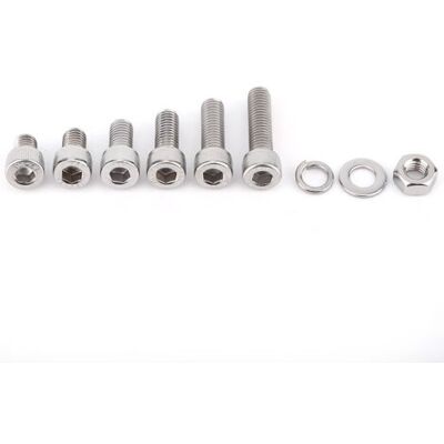 ABYSSE Assortiment De Vis À Tête Cylindrique Creuse En Acier Avec Rondelles Et Écrous Hexagonaux (m8 X 60 Pièces) - Publicité ABYSSE Assortiment De Vis À Tête Cylindrique Creuse En Acier Avec Rondelles Et Écrous Hexagonaux (m8 X 60 Pièces) - Publicité