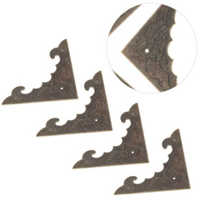 ABYSSE Lot De 12 Boîtes À Bijoux En Bois, Coffret Cadeau, Protections D'Angle Décoratives En Bronze, Protection Des Bords, S - Publicité ABYSSE Lot De 12 Boîtes À Bijoux En Bois, Coffret Cadeau, Protections D'Angle Décoratives En Bronze, Protection Des Bords, S - Publicité