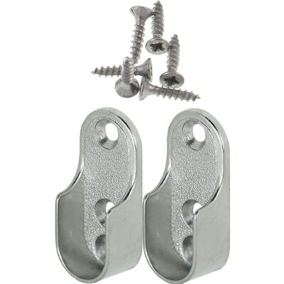 Melissa Rail Suspension Meuble Ovale Ova 2 Pièces - Support De Tube D'Armoire Penderie Pour Barre Ovale Acier Nickelé Tringle Cintre Fixation Support De Barre De Penderie En Métal - Publicité Melissa Rail Suspension Meuble Ovale Ova 2 Pièces - Support De Tube D'Armoire Penderie Pour Barre Ovale Acier Nickelé Tringle Cintre Fixation Support De Barre De Penderie En Métal - Publicité