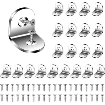 OEM Kit De 22 Supports D'Angle En Acier Inoxydable - Jinfgerne - Équerres L Avec Vis Pour Meubles, Idéal Pour Rangement Et Stabilité - Publicité OEM Kit De 22 Supports D'Angle En Acier Inoxydable - Jinfgerne - Équerres L Avec Vis Pour Meubles, Idéal Pour Rangement Et Stabilité - Publicité