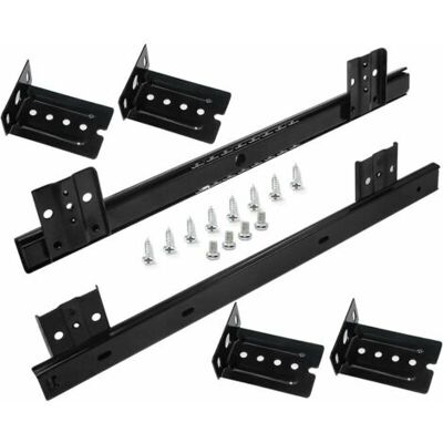 ABYSSE Glissières Pour Tiroirs Coulisse Tiroir 350mm Coulisse A Bille Pour Plateau Coulissant Clavier (1 Paire) Noir - Publicité ABYSSE Glissières Pour Tiroirs Coulisse Tiroir 350mm Coulisse A Bille Pour Plateau Coulissant Clavier (1 Paire) Noir - Publicité