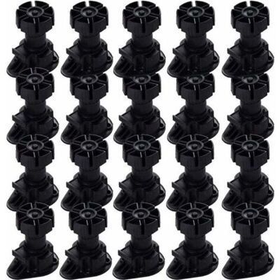 BEAUVIE 20 Pieds De Meubles Réglables, Clips De Fixation Pour Meubles, Pieds De Meubles De Cuisine, Pieds De Table, Avec Bouton De Base Pour Tous Types De Meubles De Cuisine (80 Mm - - Publicité BEAUVIE 20 Pieds De Meubles Réglables, Clips De Fixation Pour Meubles, Pieds De Meubles De Cuisine, Pieds De Table, Avec Bouton De Base Pour Tous Types De Meubles De Cuisine (80 Mm - - Publicité