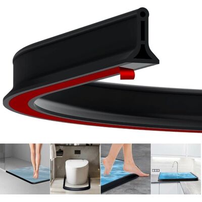OEM Bande Adhésive De Douche De 2 M, Bande En Caoutchouc Étanche De 4 Cm De Haut Pour Salle De Bain Et Cuisine, Seuil De Douche / Barrière D'Étanchéité - Publicité OEM Bande Adhésive De Douche De 2 M, Bande En Caoutchouc Étanche De 4 Cm De Haut Pour Salle De Bain Et Cuisine, Seuil De Douche / Barrière D'Étanchéité - Publicité