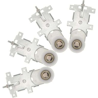 ABYSSE Ensemble De 4 Roulettes En Nylon 32 Mm Pour Portes Coulissantes De Placard Poulies Silencieuses À Haute Capacité De Charge Accessoires Robustes Pour Armoires Kit Pour Portes De - Publicité ABYSSE Ensemble De 4 Roulettes En Nylon 32 Mm Pour Portes Coulissantes De Placard Poulies Silencieuses À Haute Capacité De Charge Accessoires Robustes Pour Armoires Kit Pour Portes De - Publicité