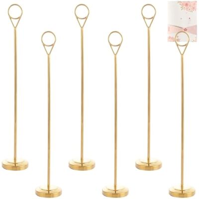 OEM Lot De 6 Porte-numéros De Table, 30 Cm De Haut, Supports Photo En Métal Robuste, Supports Antidérapants Pour Numéros De Table De Mariage, Réception, Table De Restaurant, Doré - Publicité OEM Lot De 6 Porte-numéros De Table, 30 Cm De Haut, Supports Photo En Métal Robuste, Supports Antidérapants Pour Numéros De Table De Mariage, Réception, Table De Restaurant, Doré - Publicité