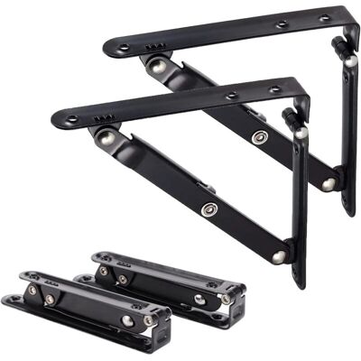 OEM Lot De 2 Generic Equerre Etagere 150mm, Support Pliant Équerre Pliante Mural Pliable Équerre Pour Étagère En Angle De 90 Degrés Supports D Étagères-dou - Publicité OEM Lot De 2 Generic Equerre Etagere 150mm, Support Pliant Équerre Pliante Mural Pliable Équerre Pour Étagère En Angle De 90 Degrés Supports D Étagères-dou - Publicité