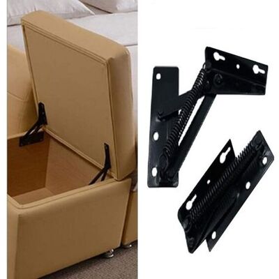 Bunthaus Lot De 2 Supports De Levage Pliables À 80 Degrés, Charnières À Ressort Noires Largement Utilisées Dans Les Lève-charnières De Canapé Et Les Charnières De Support De Rangement De Meubles - Publicité Bunthaus Lot De 2 Supports De Levage Pliables À 80 Degrés, Charnières À Ressort Noires Largement Utilisées Dans Les Lève-charnières De Canapé Et Les Charnières De Support De Rangement De Meubles - Publicité
