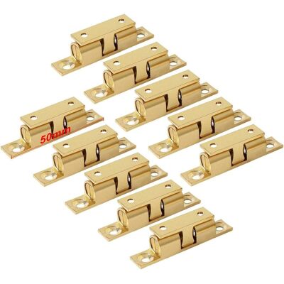 AHLSEN Bravix Laiton Double Loqueteau À Billes 50 Mm Rouleau Loquet Fermeture Pour Placard Meubles Porte Armoire Loquet Serrure De Portiere (10 Pcs) - Publicité AHLSEN Bravix Laiton Double Loqueteau À Billes 50 Mm Rouleau Loquet Fermeture Pour Placard Meubles Porte Armoire Loquet Serrure De Portiere (10 Pcs) - Publicité
