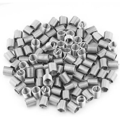 ABYSSE 100 Inserts Filetés Hélicoïdaux En Acier Inoxydable Ss304, Fil Enroulé, M8 X 1,25 X 2d - Publicité ABYSSE 100 Inserts Filetés Hélicoïdaux En Acier Inoxydable Ss304, Fil Enroulé, M8 X 1,25 X 2d - Publicité