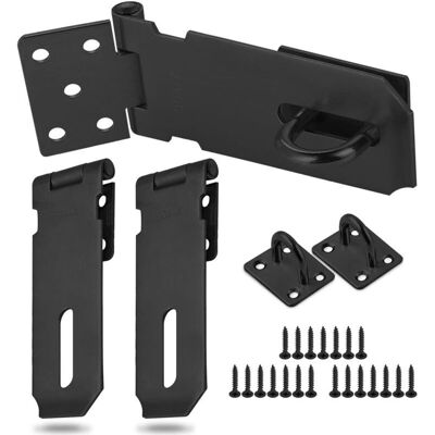 MOXIE 3 Pièces Moraillon De Cadenas Avec Vis,verrou De Porte Acier Inox,moraillon Loquet Pour Placard Tiroir Porte De Garage(petite Taille) - Publicité MOXIE 3 Pièces Moraillon De Cadenas Avec Vis,verrou De Porte Acier Inox,moraillon Loquet Pour Placard Tiroir Porte De Garage(petite Taille) - Publicité