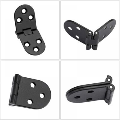 FOGSHIELD Lot De 4 Charnières Rabattables À 180 Degrés En Alliage De Zinc À Bords Arrondis Pour Tables Pliantes, Armoires, Penderies, Portes, Bois, Boîtes En Bois, Peinture En Aérosol Antirouille Et Durable - Publicité FOGSHIELD Lot De 4 Charnières Rabattables À 180 Degrés En Alliage De Zinc À Bords Arrondis Pour Tables Pliantes, Armoires, Penderies, Portes, Bois, Boîtes En Bois, Peinture En Aérosol Antirouille Et Durable - Publicité