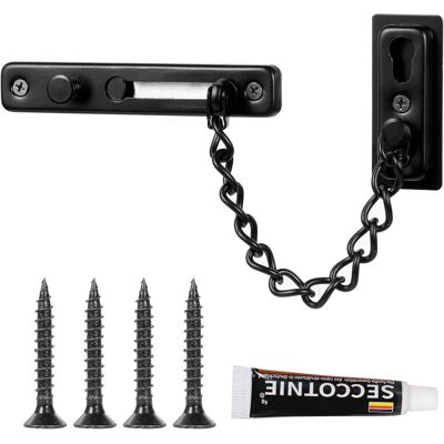 Generic Chaîne De Sécurité Chaîne De Porte En Acier Inoxydable Chaînes De Porte De Sécurité Avec Vis Et Colle À Clous Pour Portes - Publicité Generic Chaîne De Sécurité Chaîne De Porte En Acier Inoxydable Chaînes De Porte De Sécurité Avec Vis Et Colle À Clous Pour Portes - Publicité