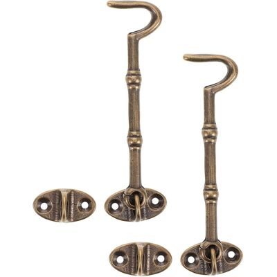 JILLIOPER Lot De 2 Loquets À Crochet En Laiton 105 Cm Verrous De Porte Et Fenêtre Résistants Au Vent Remplacement De Loquets De Portail Adaptés Pour Chambre Salon Et Porte De Grange - Publicité JILLIOPER Lot De 2 Loquets À Crochet En Laiton 105 Cm Verrous De Porte Et Fenêtre Résistants Au Vent Remplacement De Loquets De Portail Adaptés Pour Chambre Salon Et Porte De Grange - Publicité