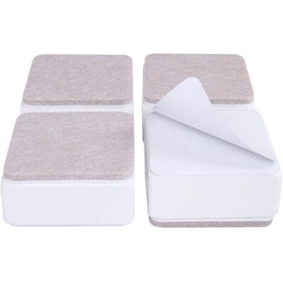 ABYSSE Rehausse De Meuble En Acier Au Carbone De 3 Cm, Rehausseur De Lit En Acier Au Carbone De 6 Cm, Hauteur De Meuble Carré Blanc De 3 Cm - Publicité ABYSSE Rehausse De Meuble En Acier Au Carbone De 3 Cm, Rehausseur De Lit En Acier Au Carbone De 6 Cm, Hauteur De Meuble Carré Blanc De 3 Cm - Publicité