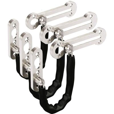 OEM Loquet De Porte De Sécurité Antivol À Chaîne En Acier Inoxydable (3pcs Argent) - Publicité OEM Loquet De Porte De Sécurité Antivol À Chaîne En Acier Inoxydable (3pcs Argent) - Publicité