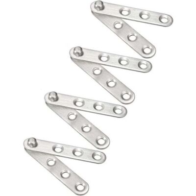 ABYSSE 4pcs Charnière Pivot Porte Acier Inox 360 Degré Tournante 60mmx11mm - Publicité ABYSSE 4pcs Charnière Pivot Porte Acier Inox 360 Degré Tournante 60mmx11mm - Publicité