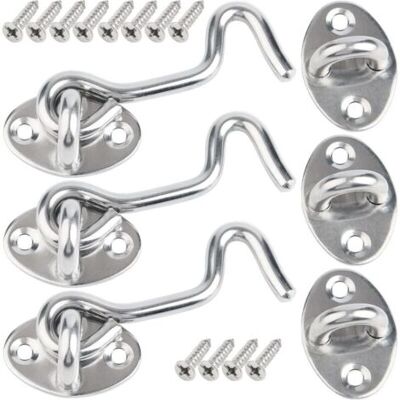 ABYSSE 3 Pcs 7.5cm Loquet Porte Exterieur,crochet Fermeture Porte,crochet Cabine En Acier Inoxydable,verrou De Porte Interieure Avec Vis De Montage,targette De Porte Pour Fenêtre,grange - Publicité ABYSSE 3 Pcs 7.5cm Loquet Porte Exterieur,crochet Fermeture Porte,crochet Cabine En Acier Inoxydable,verrou De Porte Interieure Avec Vis De Montage,targette De Porte Pour Fenêtre,grange - Publicité