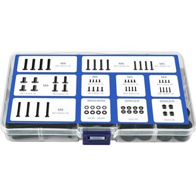 RYTTGOP Kit De Montage Tv Universel Vesa M4/m5/m6/m8 Avec Rondelles Et Entretoises, Pour Téléviseurs Moniteurs Jusqu’à 80 Pouces, Compatible Supports Muraux Socles, Noir - - Publicité RYTTGOP Kit De Montage Tv Universel Vesa M4/m5/m6/m8 Avec Rondelles Et Entretoises, Pour Téléviseurs Moniteurs Jusqu’à 80 Pouces, Compatible Supports Muraux Socles, Noir - - Publicité