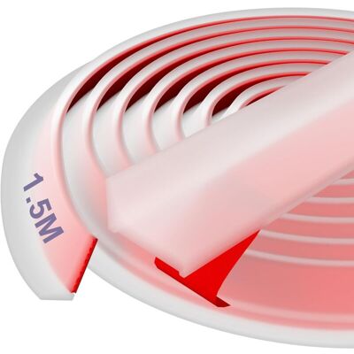 OEM Seuil De Douche Barrage D'Eau Silicone - Prime, Facile À Installer, Bloc D'Eau De 12 Mm, Idéal Pour Les Salles De Bains, Les Douches Et Les Cuisines, Transparent, 1,5 M - Publicité OEM Seuil De Douche Barrage D'Eau Silicone - Prime, Facile À Installer, Bloc D'Eau De 12 Mm, Idéal Pour Les Salles De Bains, Les Douches Et Les Cuisines, Transparent, 1,5 M - Publicité