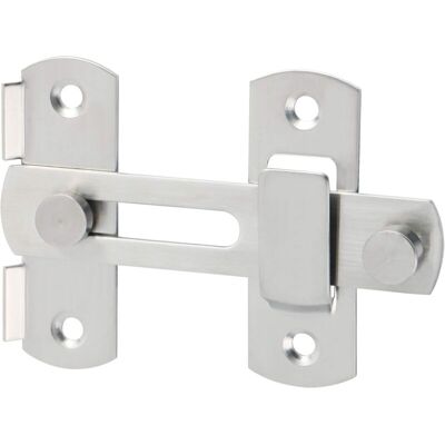 MOXIE Verrou De Porte Coulissante Serrure De Porte Loquet À Bascule Boulon De Verrouillage De Boucle Avec Vis Pour Porte, Fenêtre, Placard Et Jardin, Finition Brossée En Acier Inoxydable - Publicité MOXIE Verrou De Porte Coulissante Serrure De Porte Loquet À Bascule Boulon De Verrouillage De Boucle Avec Vis Pour Porte, Fenêtre, Placard Et Jardin, Finition Brossée En Acier Inoxydable - Publicité