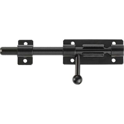 OEM Serrure De Porte De Sécurité À Pêne Coulissant Robuste Avec Trou Pour Cadenas, Acier Inoxydable 201 Noir Mat, Longueur 8" 200 Mm, Diamètre 12 Mm.-dou - Publicité OEM Serrure De Porte De Sécurité À Pêne Coulissant Robuste Avec Trou Pour Cadenas, Acier Inoxydable 201 Noir Mat, Longueur 8" 200 Mm, Diamètre 12 Mm.-dou - Publicité