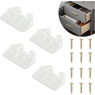 PUNNYB De Glissières De Tiroir En Plastique Avec 4 Supports Et 12 - Publicité PUNNYB De Glissières De Tiroir En Plastique Avec 4 Supports Et 12 - Publicité