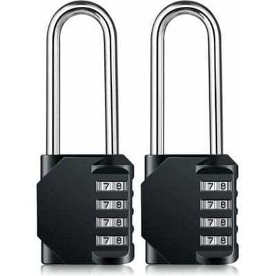 Vision Cadenas À Combinaison Robuste – Cadenas Résistant Aux Intempéries, Verrou Réinitialisable, Anse De 6,3 Cm De Long En Alliage De Zinc À 4 Chiffres, 2pcs - Publicité Vision Cadenas À Combinaison Robuste – Cadenas Résistant Aux Intempéries, Verrou Réinitialisable, Anse De 6,3 Cm De Long En Alliage De Zinc À 4 Chiffres, 2pcs - Publicité