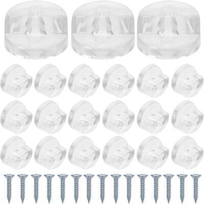 PUNNYB Clips De Fixation Transparents Pour Armoires Et Miroirs Vis - Publicité PUNNYB Clips De Fixation Transparents Pour Armoires Et Miroirs Vis - Publicité