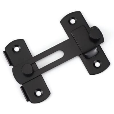 IRISFR Lntyq Verrou Porte Coulissante Serrure Volet Loquet Porte Verrou Portail À Bascule Boulon Avec Vis Pour Porte, Fenêtre, Placard Et Jardin, Finition Noir Mat En Acier Inoxydable - Publicité IRISFR Lntyq Verrou Porte Coulissante Serrure Volet Loquet Porte Verrou Portail À Bascule Boulon Avec Vis Pour Porte, Fenêtre, Placard Et Jardin, Finition Noir Mat En Acier Inoxydable - Publicité