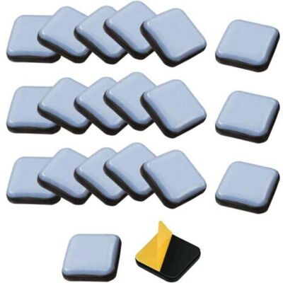 ABYSSE 20 Pcs Patins Glisseurs Pour Meubles Auto-adhésifs Patins En Téflon Pour Meubles Carrés Patin De Chaise En Teflon 25 Mm Patin Glisseur Pour Chaise, Canapé, Bureau, Table, Fauteuil - Publicité ABYSSE 20 Pcs Patins Glisseurs Pour Meubles Auto-adhésifs Patins En Téflon Pour Meubles Carrés Patin De Chaise En Teflon 25 Mm Patin Glisseur Pour Chaise, Canapé, Bureau, Table, Fauteuil - Publicité