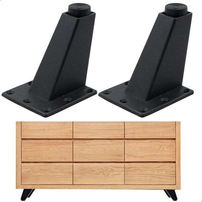 STAKMANN Pieds De Table Réglables En Aluminium Pour Meuble Tv Canapé Armoire 4 Pièces 8x7x6,3 Cm - Publicité STAKMANN Pieds De Table Réglables En Aluminium Pour Meuble Tv Canapé Armoire 4 Pièces 8x7x6,3 Cm - Publicité