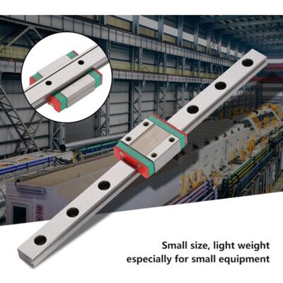 ABYSSE Guide Linéaire Miniature, 1 Pièce Lml12b Guide Linéaire Miniature De 12 Mm De Large + Glissière Pour Tiges/axes/rails De Mouvement Linéaire Trempés (200 Mm) - Publicité ABYSSE Guide Linéaire Miniature, 1 Pièce Lml12b Guide Linéaire Miniature De 12 Mm De Large + Glissière Pour Tiges/axes/rails De Mouvement Linéaire Trempés (200 Mm) - Publicité