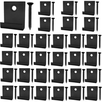 OEM 30 Clips De Terrasse Composite, Clip De Fixation De Démarrage Caché Avec Vis Autotaraudeuse, Quincaillerie De Bricolage En Acier Inoxydable (noir) - Publicité OEM 30 Clips De Terrasse Composite, Clip De Fixation De Démarrage Caché Avec Vis Autotaraudeuse, Quincaillerie De Bricolage En Acier Inoxydable (noir) - Publicité