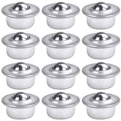 ABYSSE 12 Pcs Roulettes De Transfert Avec Roulement À Billes Universels En Acier Au Carbone Galvanisé Unité Roulettes À Billes Montées Charge Lourde Pour Emballage Transmission Industrie - Publicité ABYSSE 12 Pcs Roulettes De Transfert Avec Roulement À Billes Universels En Acier Au Carbone Galvanisé Unité Roulettes À Billes Montées Charge Lourde Pour Emballage Transmission Industrie - Publicité