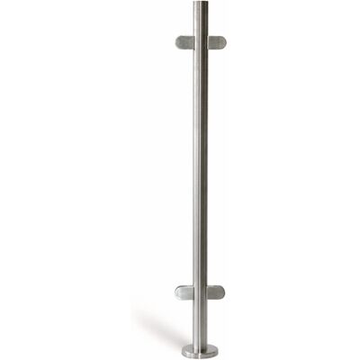Metalideal Poteau Inox Prêt À Poser Intermédiaire Pour Verre Finition - Aisi 316 Poli Miroir - Pour Extérieur - Publicité Metalideal Poteau Inox Prêt À Poser Intermédiaire Pour Verre Finition - Aisi 316 Poli Miroir - Pour Extérieur - Publicité