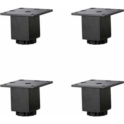 ABYSSE 4 Pièces(5cm/2in) Pieds De Meubles En Alliage D'Aluminium Réglables En Hauteur,pieds De Table Basse De Canapé,pieds D'Armoire De Salle De Bain De Lavabo,5-40cm,noir Mat,avec Vis - Publicité ABYSSE 4 Pièces(5cm/2in) Pieds De Meubles En Alliage D'Aluminium Réglables En Hauteur,pieds De Table Basse De Canapé,pieds D'Armoire De Salle De Bain De Lavabo,5-40cm,noir Mat,avec Vis - Publicité