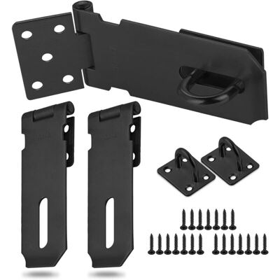 MOXIE 3 Pièces Moraillon De Cadenas Avec Vis,verrou De Porte Acier Inox,moraillon Loquet Pour Placard Tiroir Porte De Garage(petite Taille) - Publicité MOXIE 3 Pièces Moraillon De Cadenas Avec Vis,verrou De Porte Acier Inox,moraillon Loquet Pour Placard Tiroir Porte De Garage(petite Taille) - Publicité