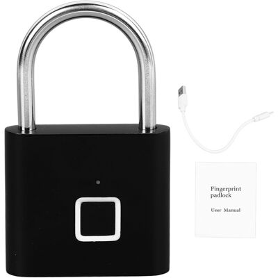 Ortviai Serrure À Empreintes Digitales Sans Clé – Verrou Électronique Antivol En Acier Inoxydable 304, Noir Mat, Rechargeable Usb - Publicité Ortviai Serrure À Empreintes Digitales Sans Clé – Verrou Électronique Antivol En Acier Inoxydable 304, Noir Mat, Rechargeable Usb - Publicité