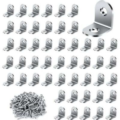 OEM Supports De Fixation En Acier Inoxydable - Lot De 50 Supports De Fixation 2525 Mm Pour La Fixation Et La Réparation De Meubles-dou - Publicité OEM Supports De Fixation En Acier Inoxydable - Lot De 50 Supports De Fixation 2525 Mm Pour La Fixation Et La Réparation De Meubles-dou - Publicité