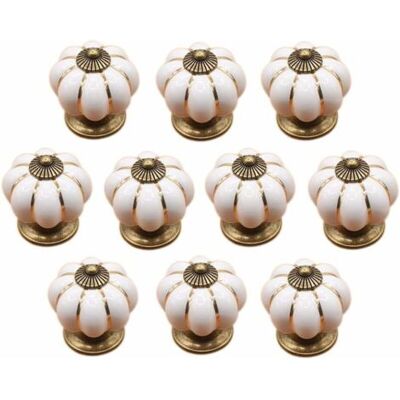 ABYSSE 10 X Boutons De Tiroir En Céramique Bouton De Meuble Forme Citrouille Pour Tiroirs Et Placards De Cuisine,poignée De Forme De Potiron En Céramique Bouton Commode Armoire De Cuisine Placard Tiroir Poig - Publicité ABYSSE 10 X Boutons De Tiroir En Céramique Bouton De Meuble Forme Citrouille Pour Tiroirs Et Placards De Cuisine,poignée De Forme De Potiron En Céramique Bouton Commode Armoire De Cuisine Placard Tiroir Poig - Publicité