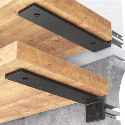 Melissa Keyoung – Supports D'Étagère Triangulaires 15 Cm – Lot De 4 Supports De Fixation Murale En Fer – Charge Maximale 70 Kg – Installation Facile Avec Vis - Publicité Melissa Keyoung – Supports D'Étagère Triangulaires 15 Cm – Lot De 4 Supports De Fixation Murale En Fer – Charge Maximale 70 Kg – Installation Facile Avec Vis - Publicité