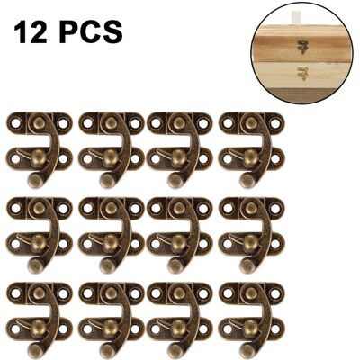 OEM Boîte À Bijoux Décorative En Bois Avec Loquet Droit En Corne – Lot De 12 Pièces, Fermoir Crochet Et Vis Incluses - Publicité OEM Boîte À Bijoux Décorative En Bois Avec Loquet Droit En Corne – Lot De 12 Pièces, Fermoir Crochet Et Vis Incluses - Publicité
