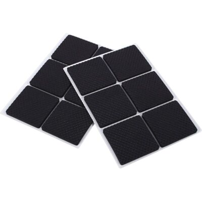 PELTOR Patin Antiderapant Tampon Caoutchouc Meuble, 12pcs 50mm Premium Patins Antidérapants Adhesif Sol Pour La Fixation En Place Des Mobiliers, Pour Protéger Votre Plancher (carré) - Publicité PELTOR Patin Antiderapant Tampon Caoutchouc Meuble, 12pcs 50mm Premium Patins Antidérapants Adhesif Sol Pour La Fixation En Place Des Mobiliers, Pour Protéger Votre Plancher (carré) - Publicité